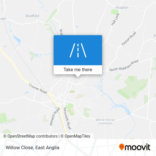 Willow Close map