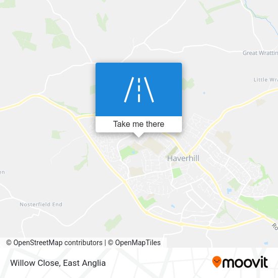 Willow Close map