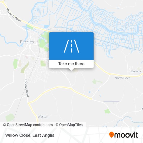 Willow Close map