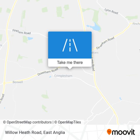 Willow Heath Road map