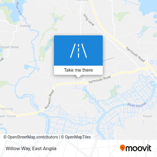 Willow Way map