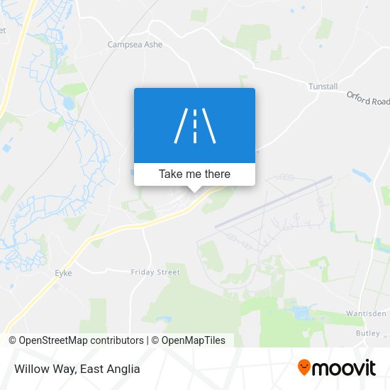 Willow Way map