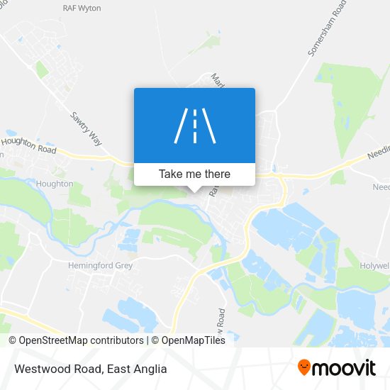 Westwood Road map