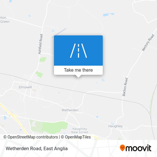 Wetherden Road map