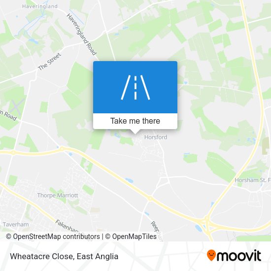 Wheatacre Close map