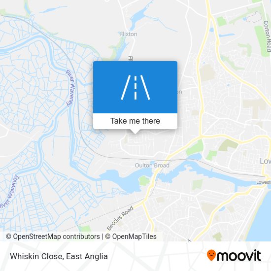 Whiskin Close map