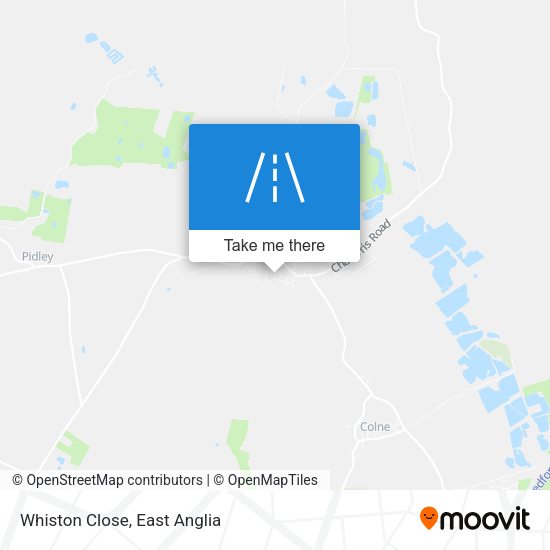Whiston Close map