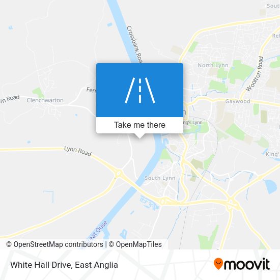 White Hall Drive map