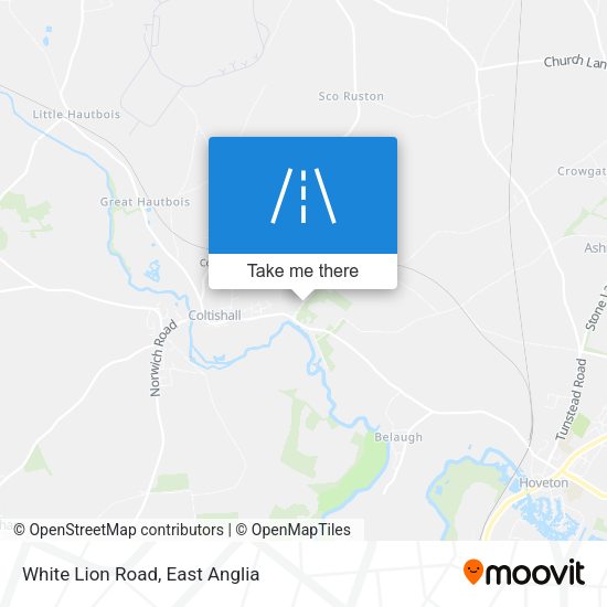 White Lion Road map