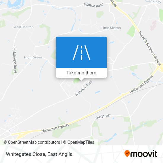 Whitegates Close map