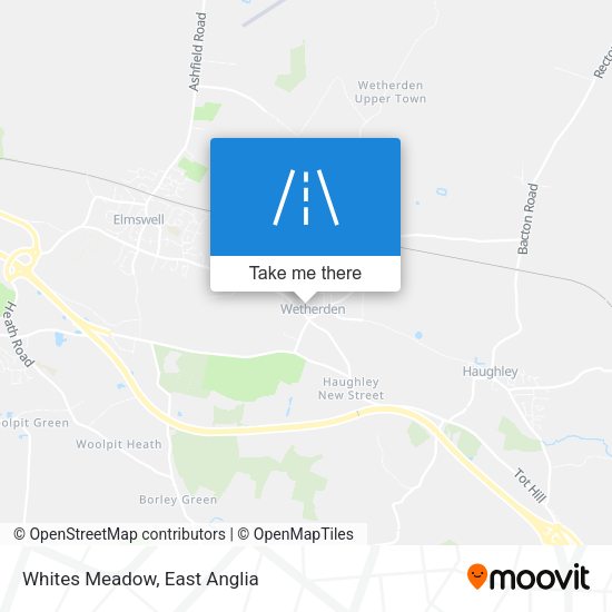 Whites Meadow map