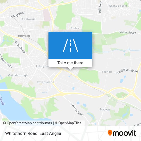 Whitethorn Road map