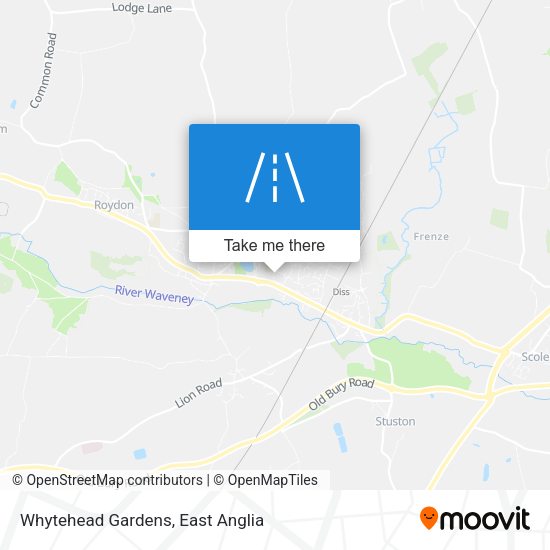 Whytehead Gardens map