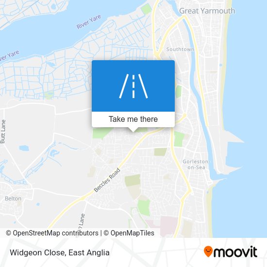 Widgeon Close map