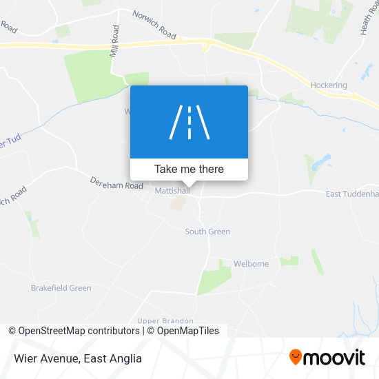 Wier Avenue map