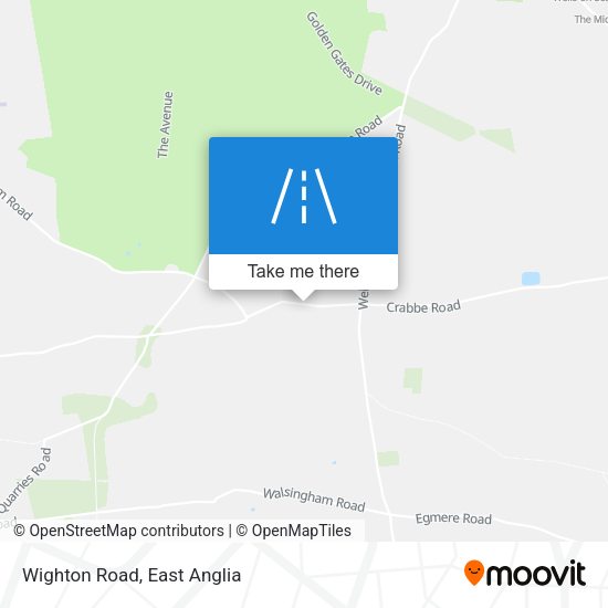 Wighton Road map