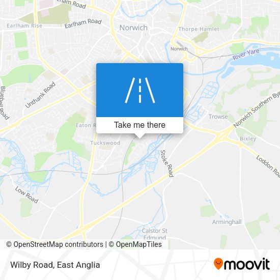 Wilby Road map