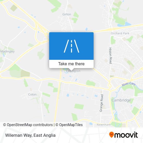 Wileman Way map