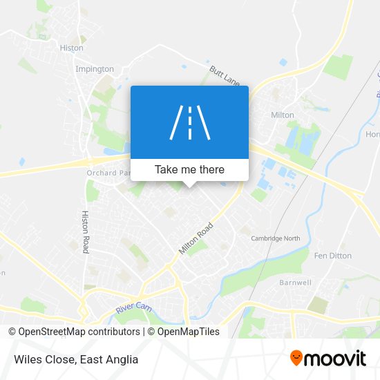 Wiles Close map