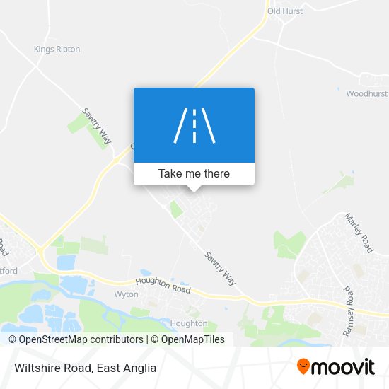Wiltshire Road map