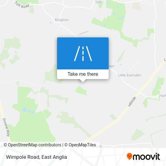 Wimpole Road map