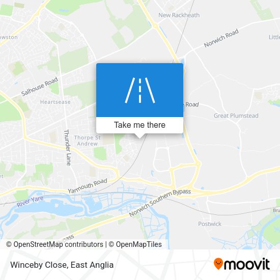 Winceby Close map