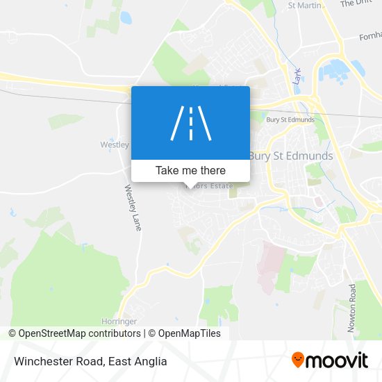 Winchester Road map