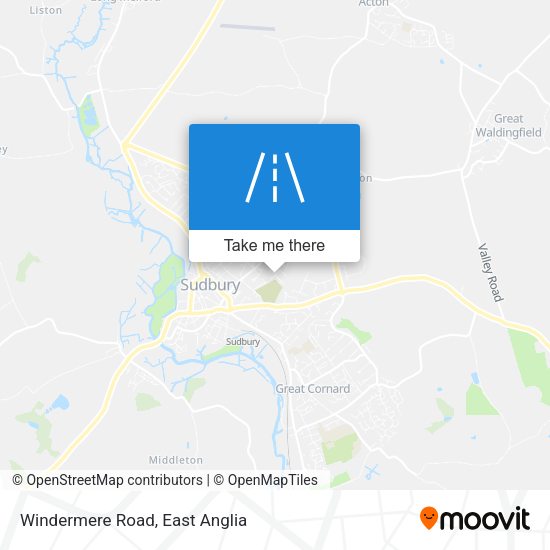 Windermere Road map