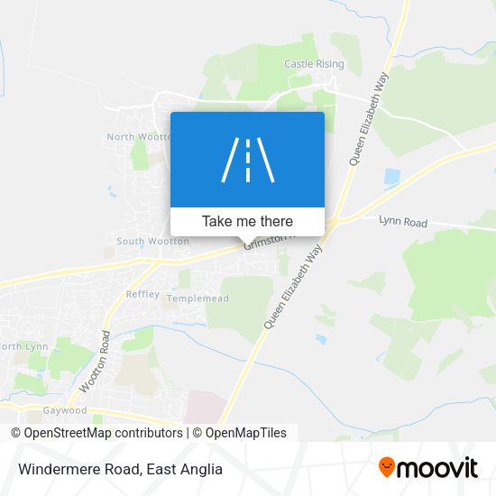 Windermere Road map
