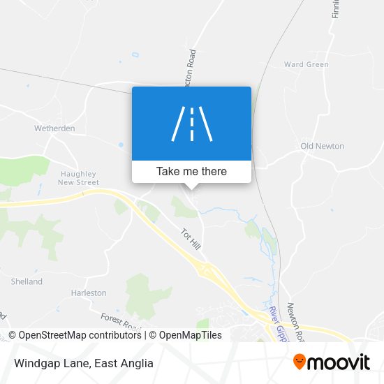Windgap Lane map