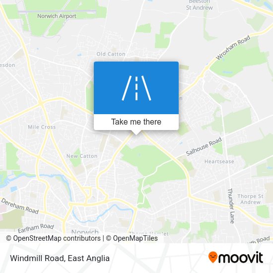 Windmill Road map