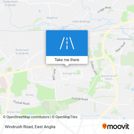 Windrush Road map