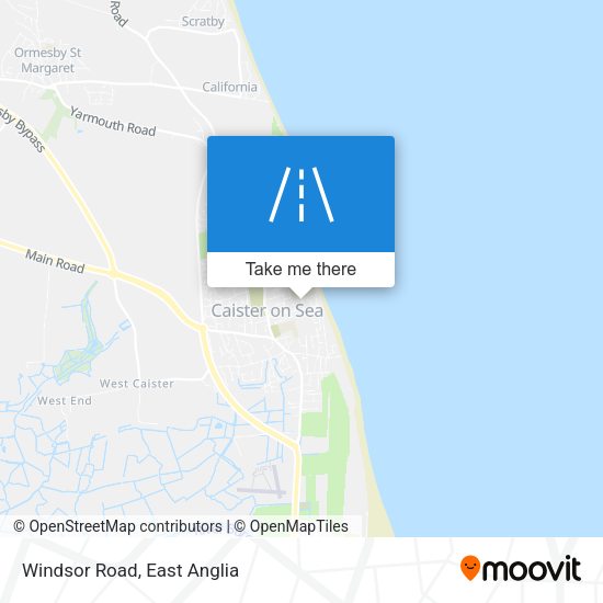 Windsor Road map