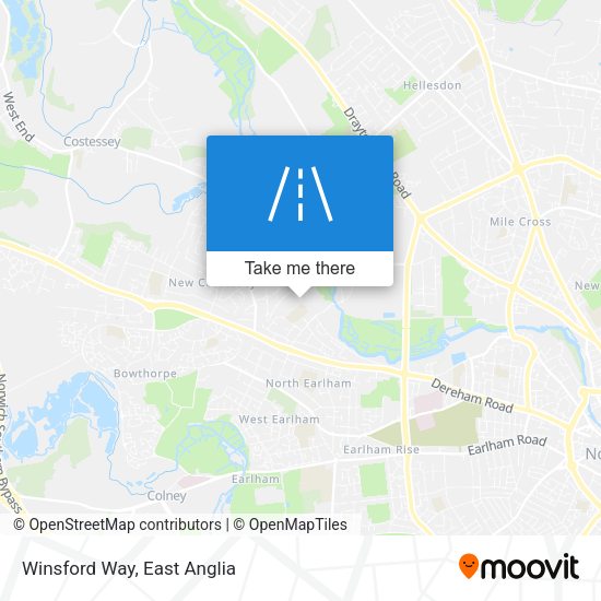 Winsford Way map