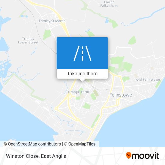 Winston Close map