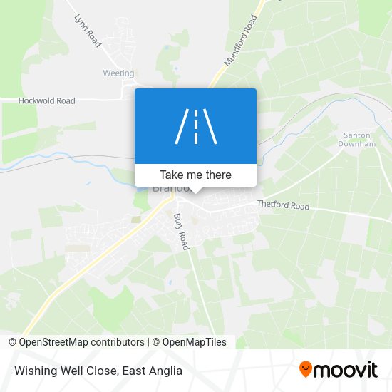 Wishing Well Close map