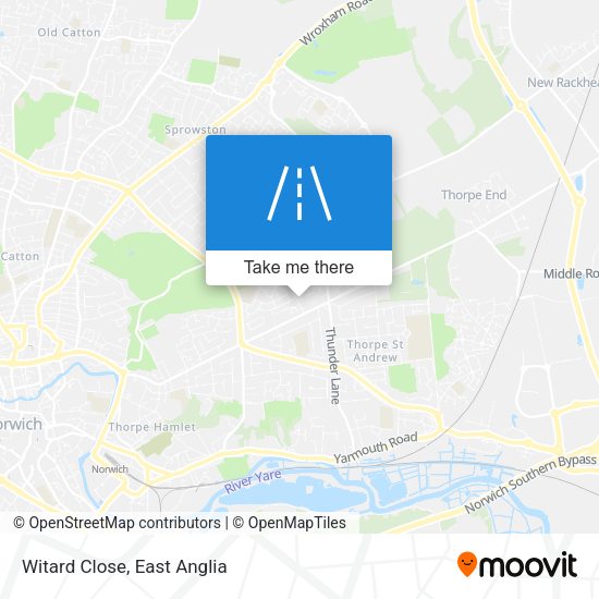 Witard Close map