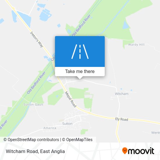 Witcham Road map