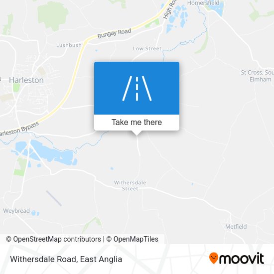 Withersdale Road map