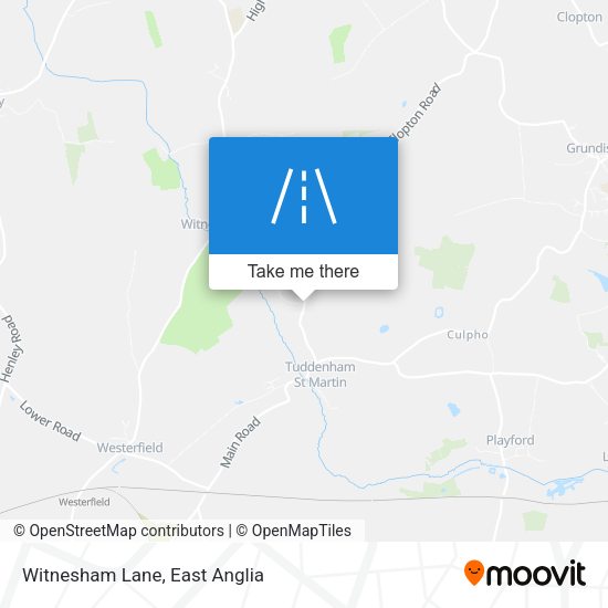 Witnesham Lane map