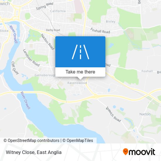 Witney Close map