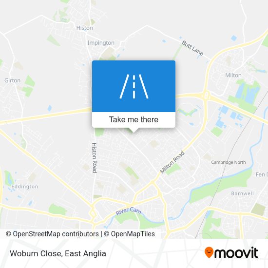 Woburn Close map