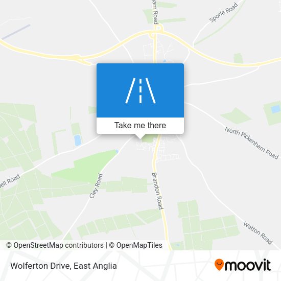 Wolferton Drive map
