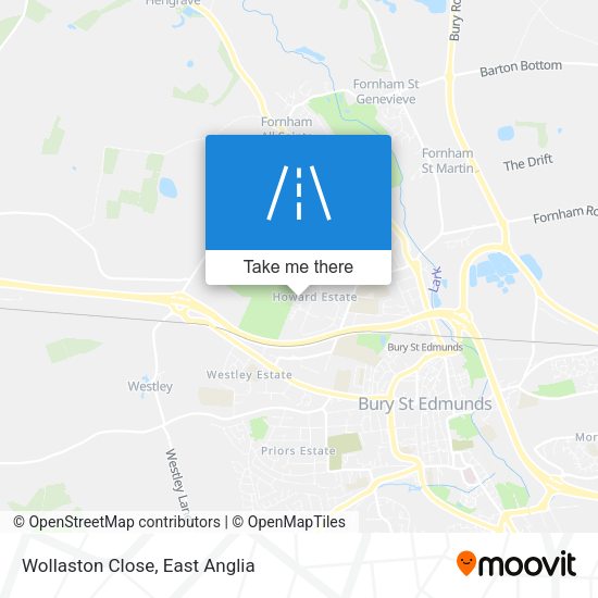 Wollaston Close map