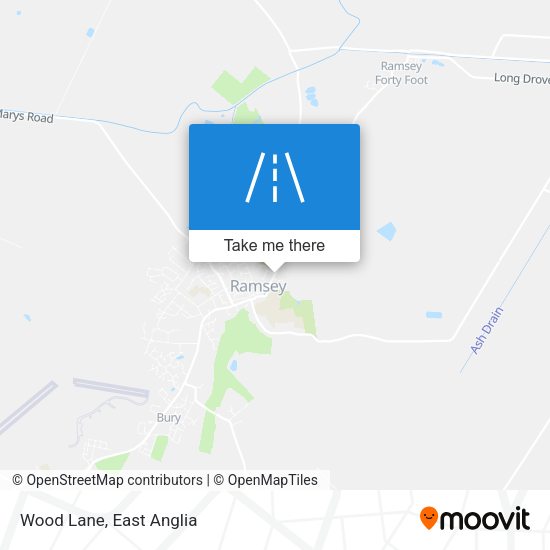 Wood Lane map