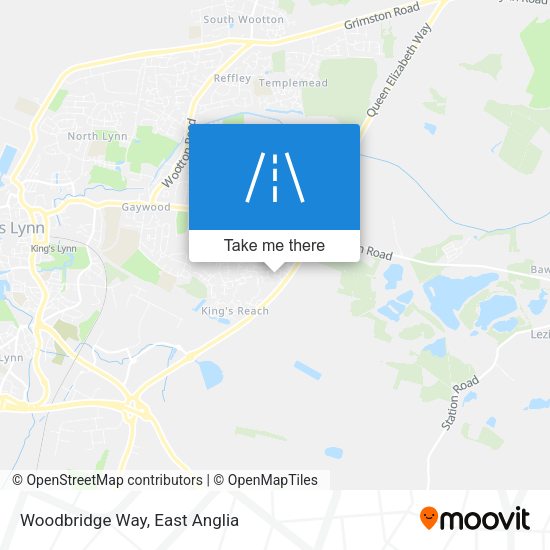 Woodbridge Way map