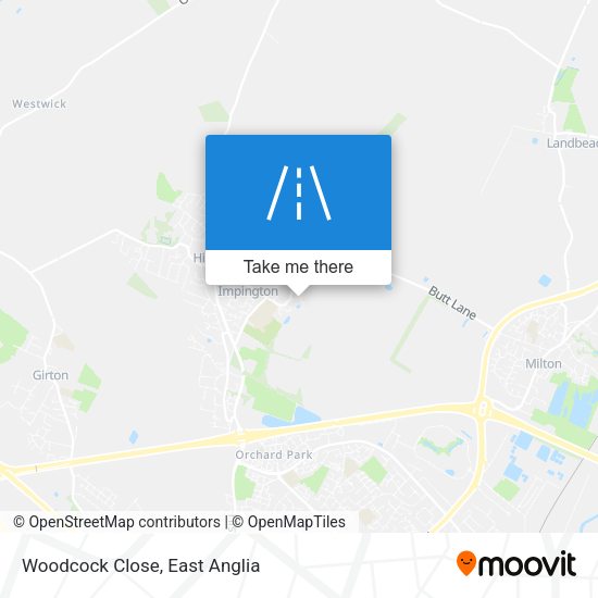 Woodcock Close map