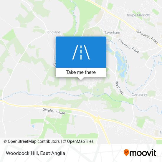 Woodcock Hill map