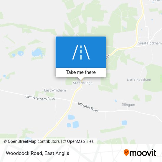 Woodcock Road map