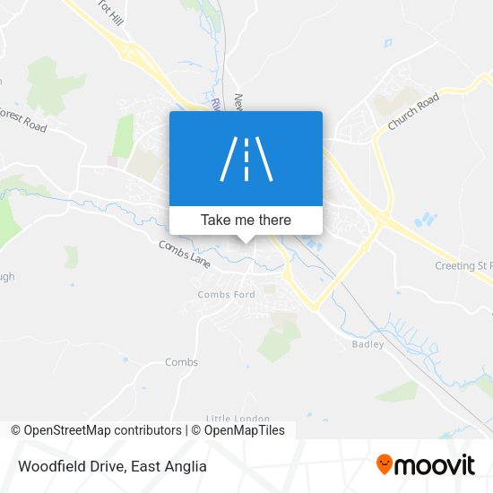 Woodfield Drive map